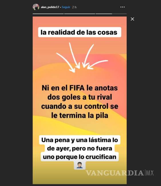 $!'Ni en el FIFA'; Alan Pulido critica a los Tigres