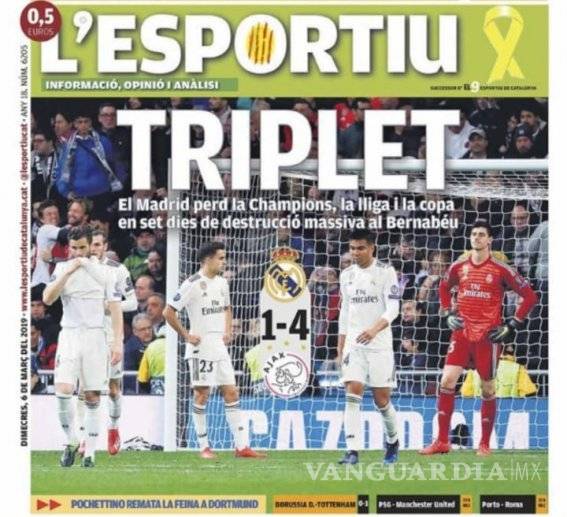 $!Así acribillaron los medios en España al Real Madrid (fotos)