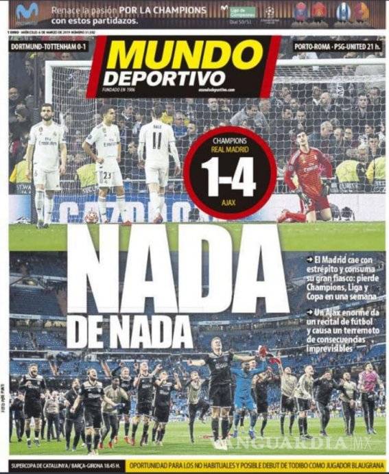 $!Así acribillaron los medios en España al Real Madrid (fotos)