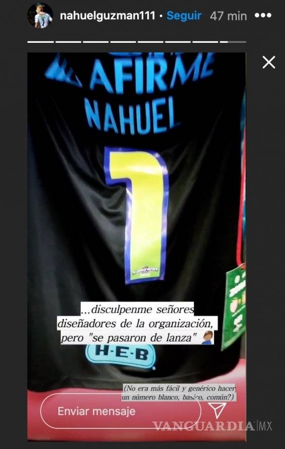 $!A Nahuel Guzmán no le gustó el uniforme de los Tigres