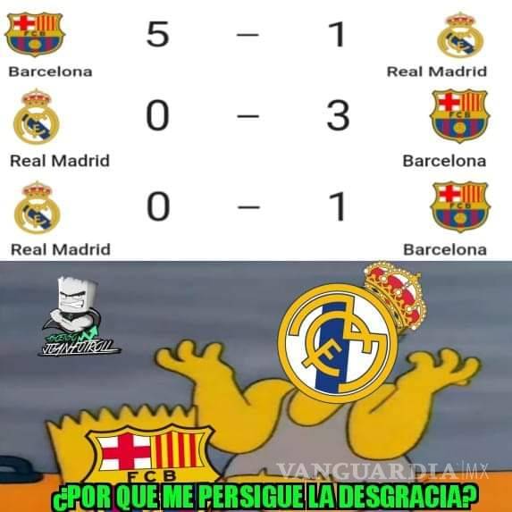 $!Los memes de la victoria del Barcelona sobre el Real Madrid