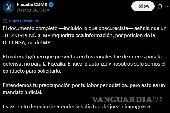 $!Fiscalía de CDMX vs. periodista Carlos Jiménez: Protagonizan ‘guerrilla’ en redes sociales