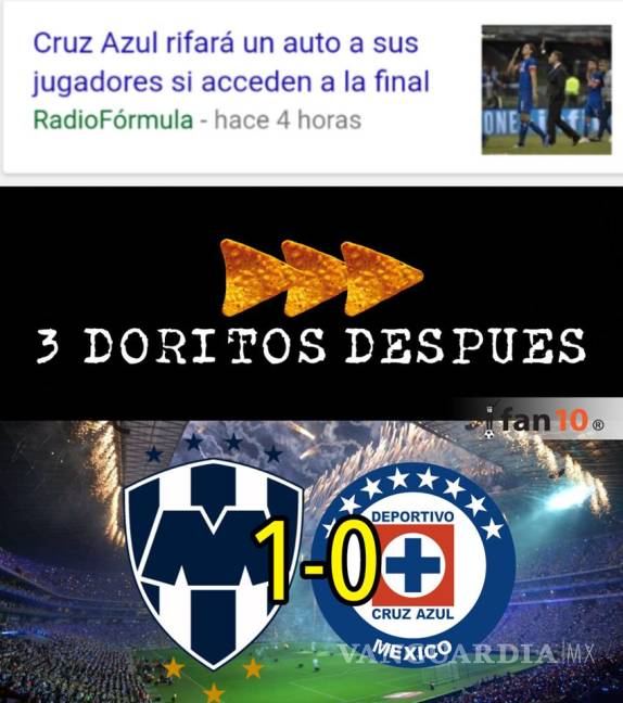 $!Los memes del Rayados vs Cruz Azul