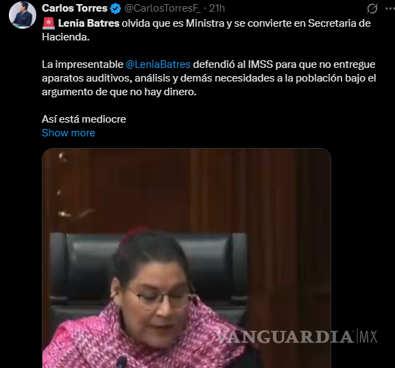 $!Lenia Batres Guadarrama vota contra dar dispositivos médicos a menores del IMSS y desata polémica