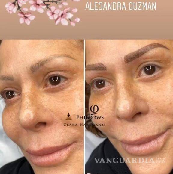 $!¿Eres tú 'Ayuwoki'?: Alejandra Guzmán horroriza internet tras compartir foto para presumir sus cejas