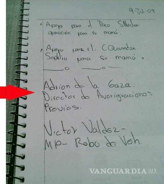$!Narco nómina incluye a Adrián de la Garza y colaboradores suyos en 2009