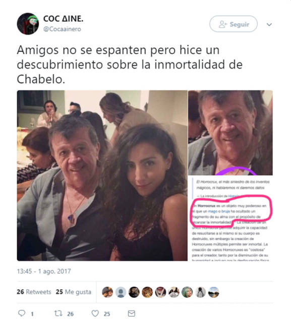 $!'Chabelo' es víctima de 'memes' por foto con chica