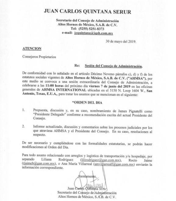 $!MCCI exhibe nuevos nexos entre AHMSA y Lozoya