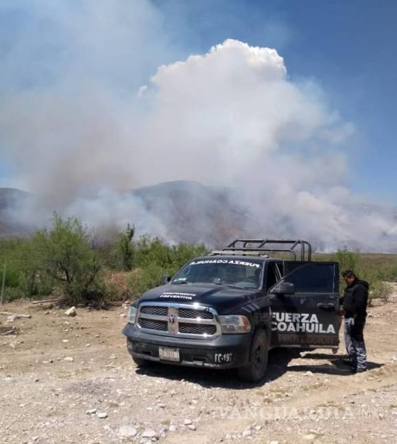 $!Incendio forestal consume sierra de Ocampo, Coahuila