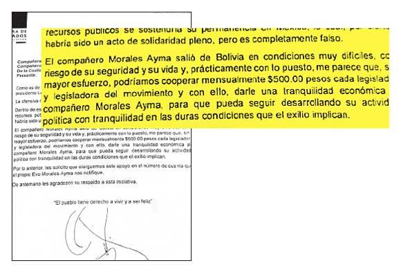 $!Pasan la charola para Evo Morales; diputados: 'hay que apoyarlo, pero no con limosnas'