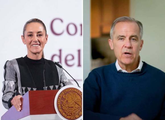 Ante aranceles de Trump, conversan Sheinbaum y Carney de fortalecer relación comercial