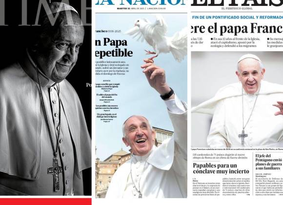 Así reflejaron medios internacionales en sus portadas la muerte del Papa Francisco