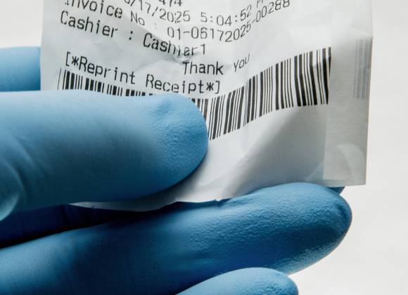 ¿Los recibos de papel son tóxicos?