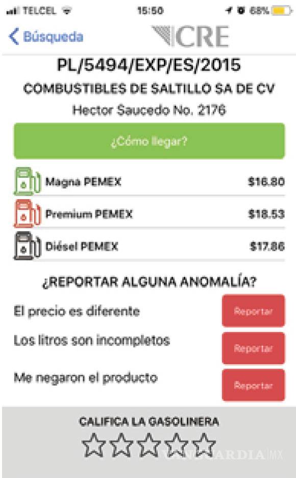 $!Con esta app podrán saltillenses buscar la gasolinera más barata