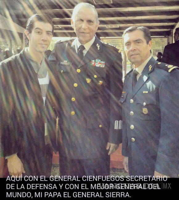 $!Las fotos &quot;no son de verdad”, no estuvo en el avión presidencial, dice General sobre su hijo fashionista