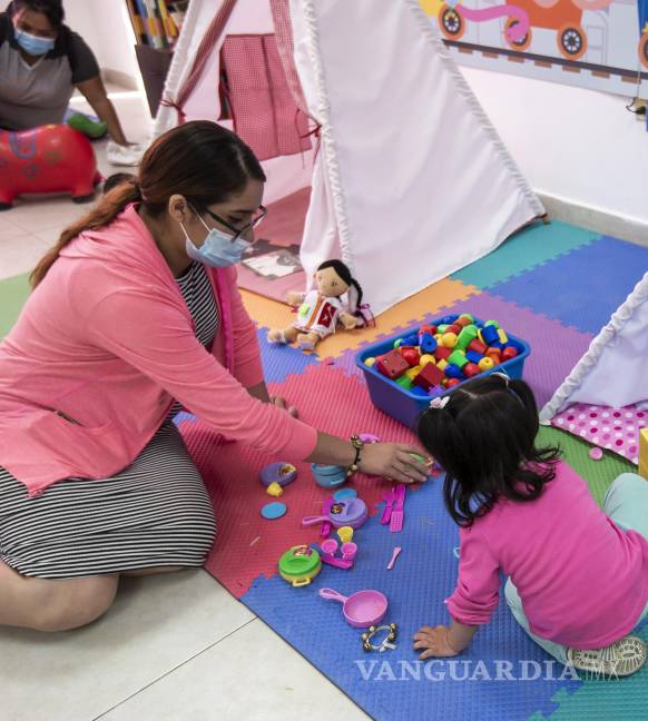 $!Niños en un centro comunitario de Atención a la Primera Infancia (CCAPI), en el municipio de Saltillo, en el estado de Coahuila.