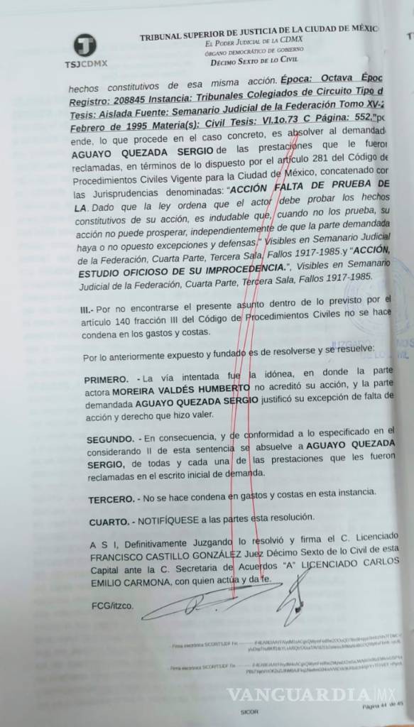 $!Humberto Moreira pierde demanda contra Sergio Aguayo; ex presidente del PRI exigía 10 mdp