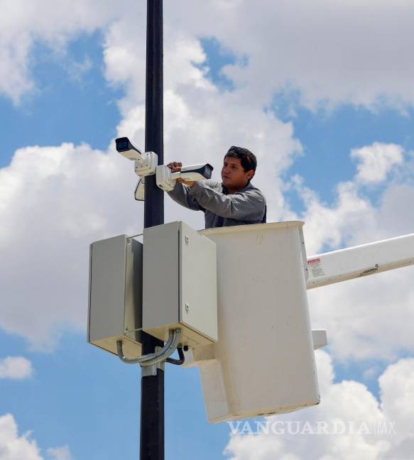 $!Con la colocación de cámaras de vigilancia en las principales vialidades, de garantiza la seguridad urbana.