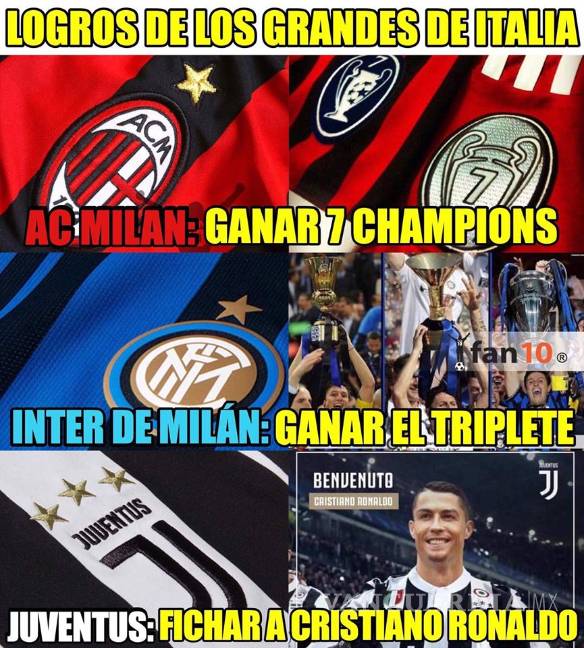 $!Cristiano llega a la Juventus y también los memes