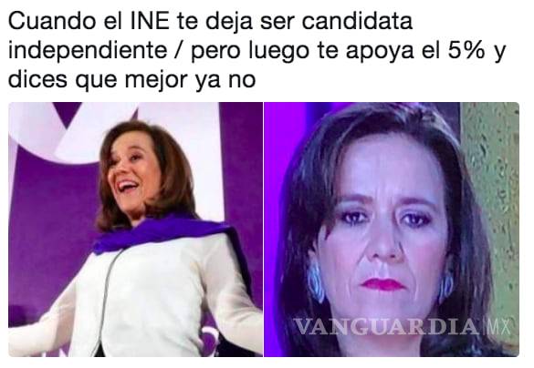 $!Oleada de memes se desata tras la renuncia de Margarita Zavala a su candidatura
