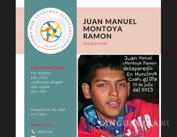 $!Juan Manuel fue “levantado” en Monclova en el 2013 junto a otros amigos.