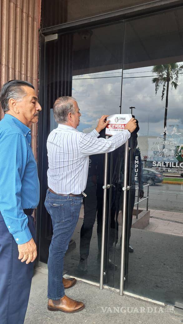 $!Los sellos colocados en oficinas y dependencias buscan garantizar el cumplimiento de la normatividad electoral.