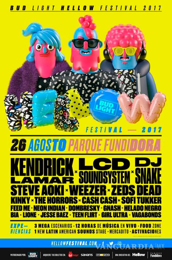 $!Kendrick Lamar y LCD Soundsystem en el Hellow Festival 2017