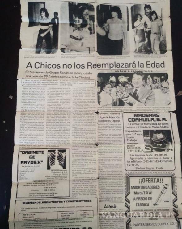 $!Una página de periódico queda como testimonio de esa entrevista.