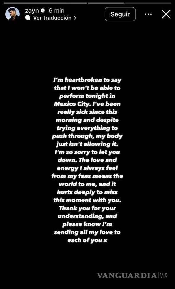 $!¿Por qué Zayn Malik canceló su concierto en la Ciudad de México? Así reaccionaron sus fans