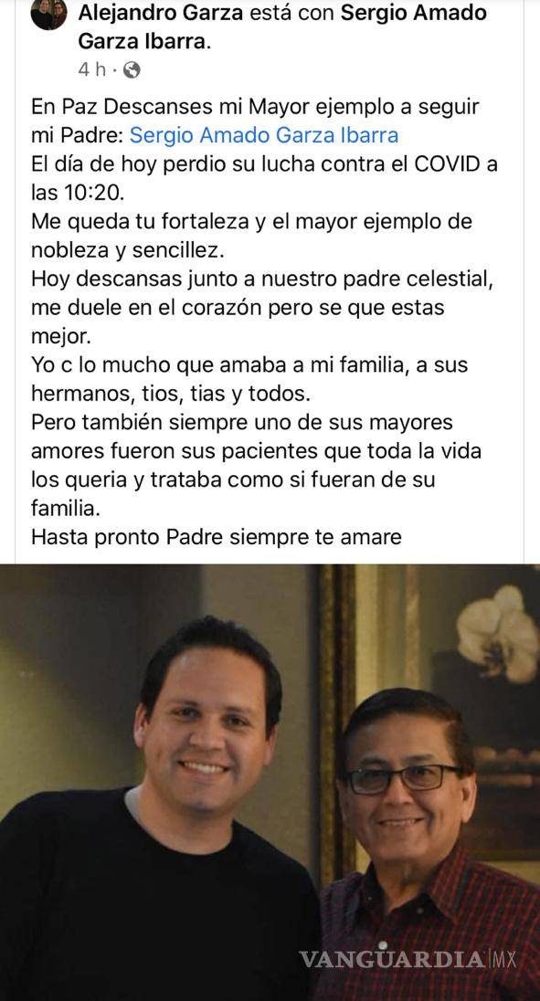 $!Muere por COVID reconocido pediatra en Monclova