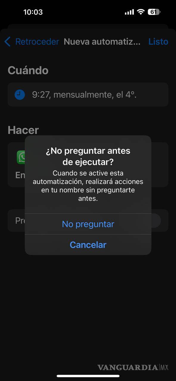 $!¡Atención usuarios de iPhone! Entérate como programar mensajes en WhatsApp