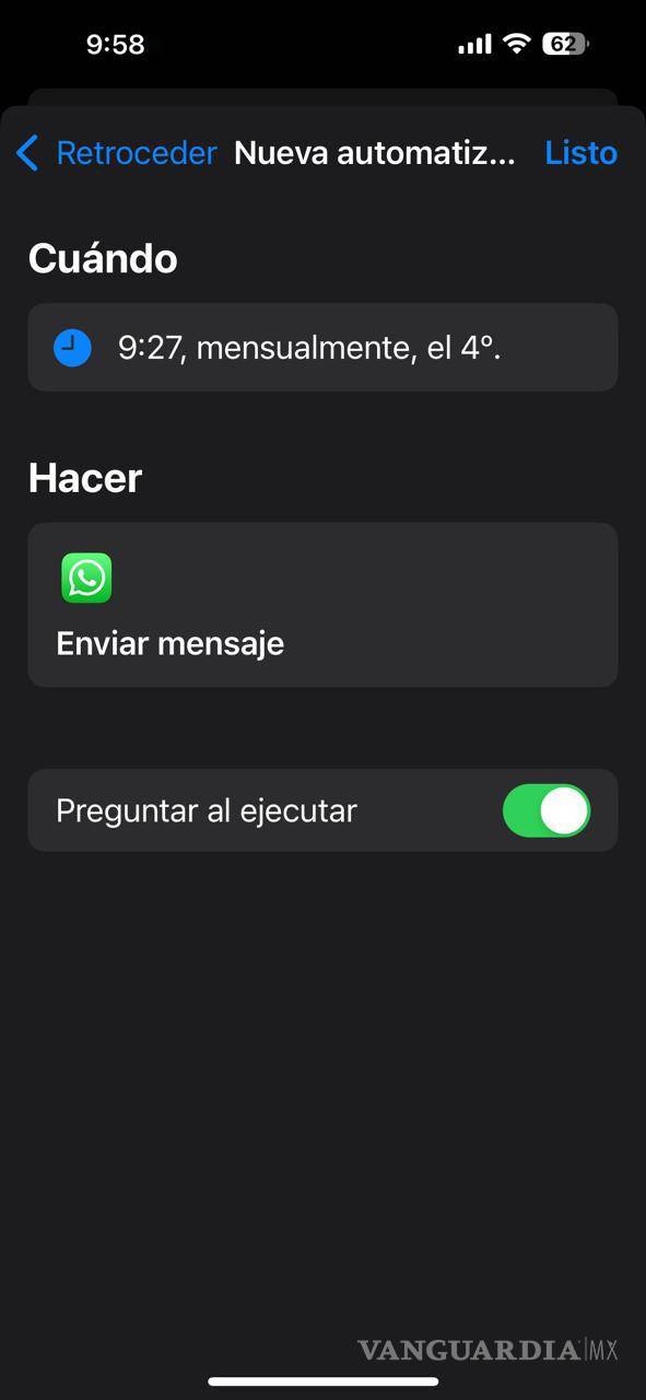 $!¡Atención usuarios de iPhone! Entérate como programar mensajes en WhatsApp