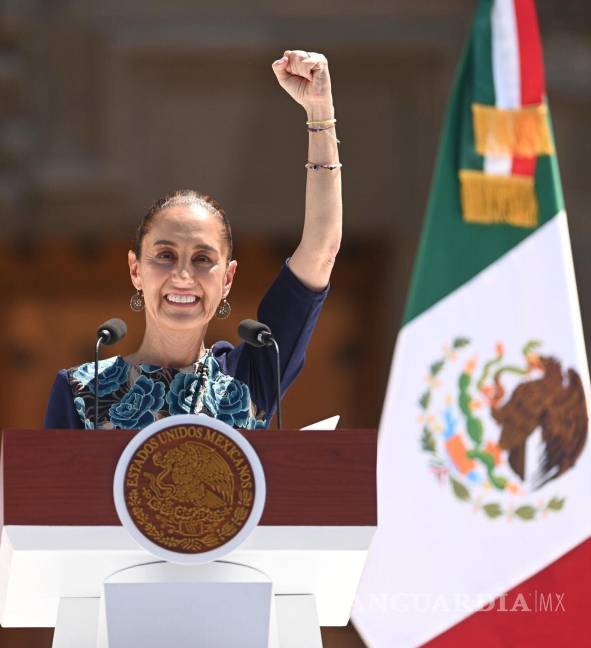 $!No podemos ceder en nuestra soberanía, afirma Sheinbaum en asamblea por pausa de aranceles