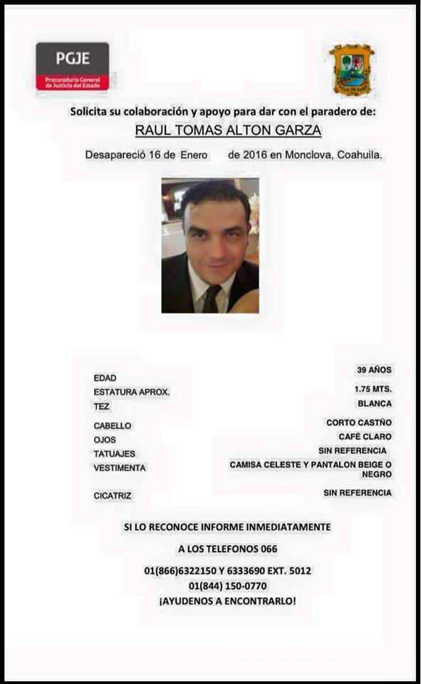 $!Buscan en Monclova a notario público desaparecido