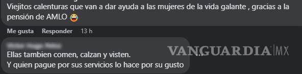 $!Varios internautas defendieron la contratación de servicios sexuales por parte de los hombres mayores.