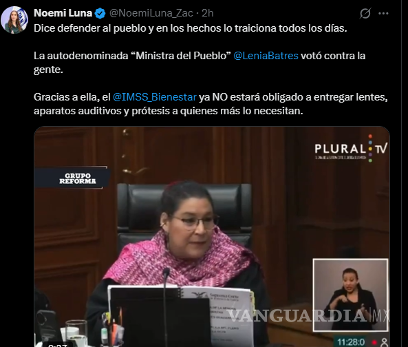 $!Lenia Batres Guadarrama vota contra dar dispositivos médicos a menores del IMSS y desata polémica