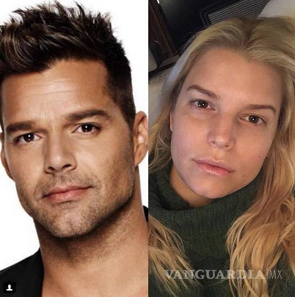 Jessica Simpson encantada de ser hermana gemela de Ricky Martin