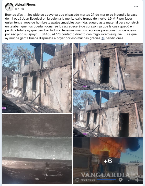 $!Lucero Esquivel, miembro de la familia afectada, espera la solidaridad de la comunidad para reconstruir el hogar perdido de su padre.