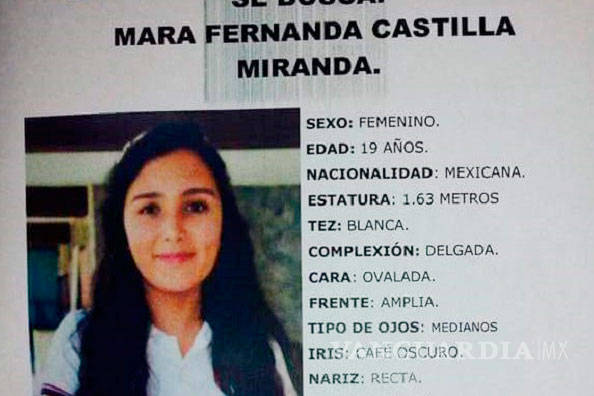 $!¿En dónde está Mara Fernanda Castilla?, desapareció luego de abordar un Cabify