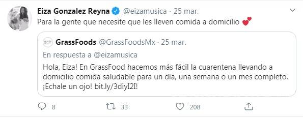 $!Eiza González apoya a los pequeños comercios durante cuarentena