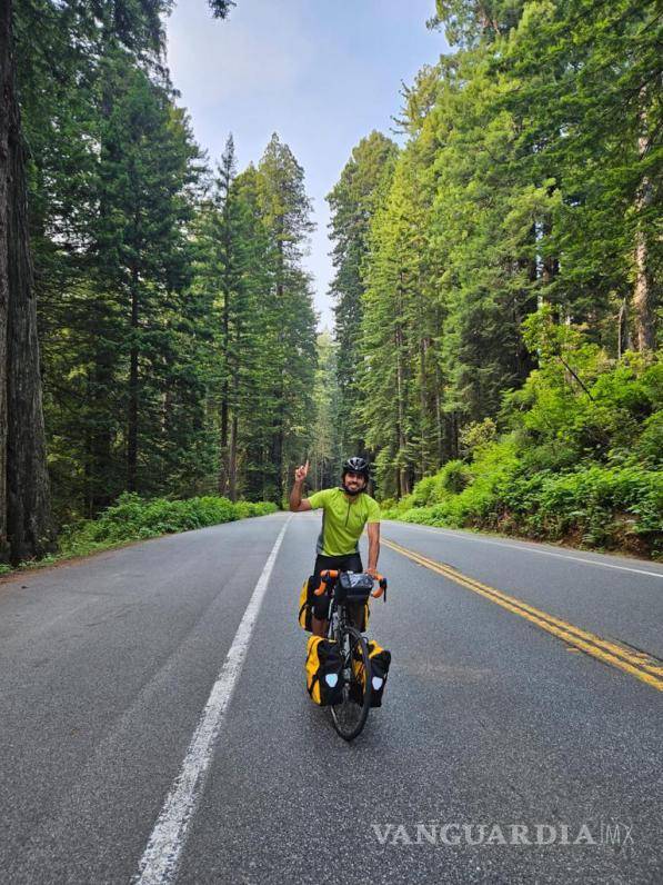 $!Este saltillense recorre EU de manera sustentable.