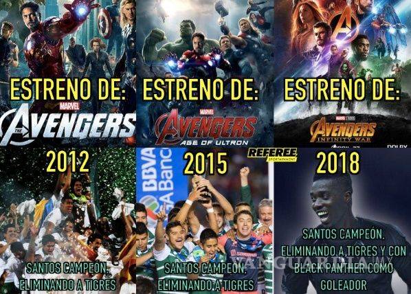 $!Se cumplió la profecía de los Avengers a favor del Santos