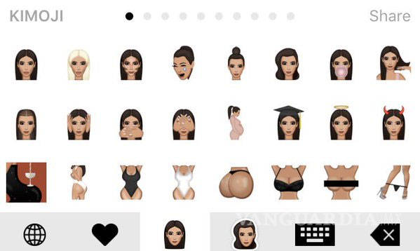$!Llegaron los 'Kimojis' de Kim Kardashian