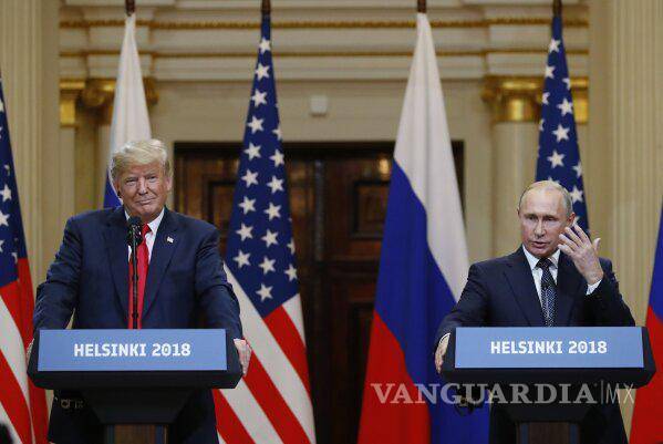 $!Reunión entre el presidente de Estados Unidos, Donald Trump y el mandatario ruso, Vladímir Putin el 16 de julio de 2016 en Finlandia.