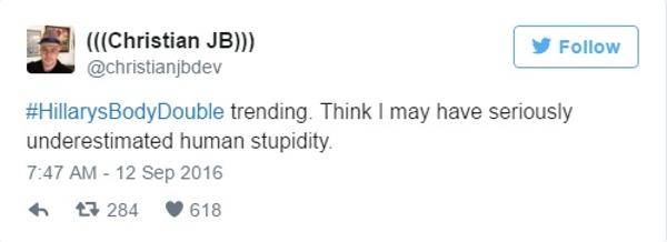 $!Hillary Clinton fue reemplazada por una doble según teoría de los seguidores de Trump