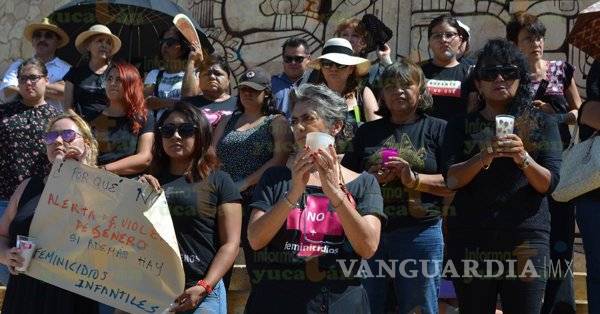 $!Protestan en Yucatán por feminicidio y violación de una niña