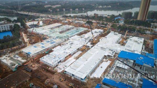 $!Quedó listo el hospital en Wuhan, China ¡Sí, en diez días... y ya construyen el segundo!