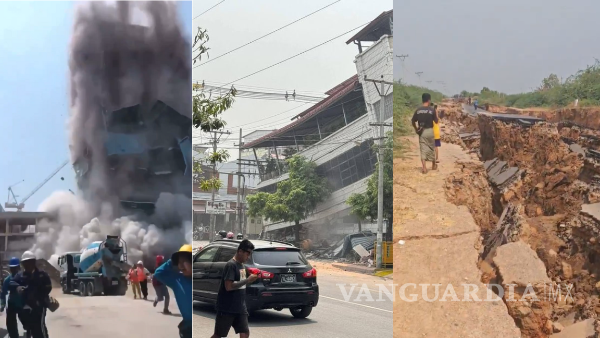Así se vivió el sismo de 7.7 que azotó a Birmania, Tailandia y China ...