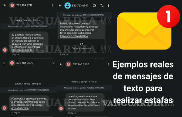 ¿Te llegó un mensaje diciéndote que no pudieron entregar un paquete ...