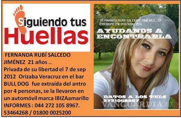 $!Denuncian campaña contra joven desaparecida en Veracruz; su madre enfrentó a Duarte